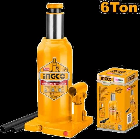 INGCO Gato hidráulico de 6 toneladas HBJ602