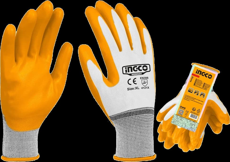 INGCO Guantes de nitrilo talla XL HENG04
