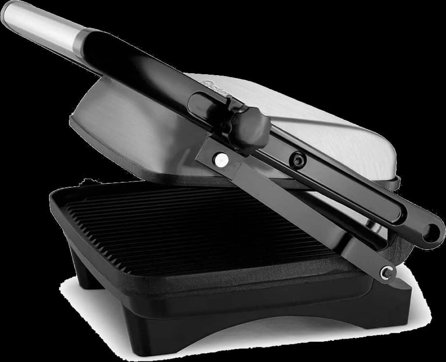 Sandwichera compacta Oster de acero inoxidable