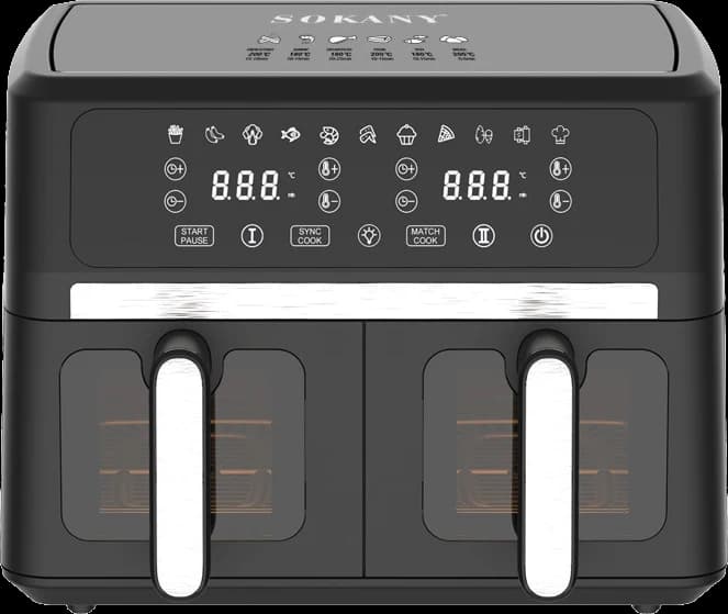 Sokany Air Fryer 5.5L + 5.5L SK-10055